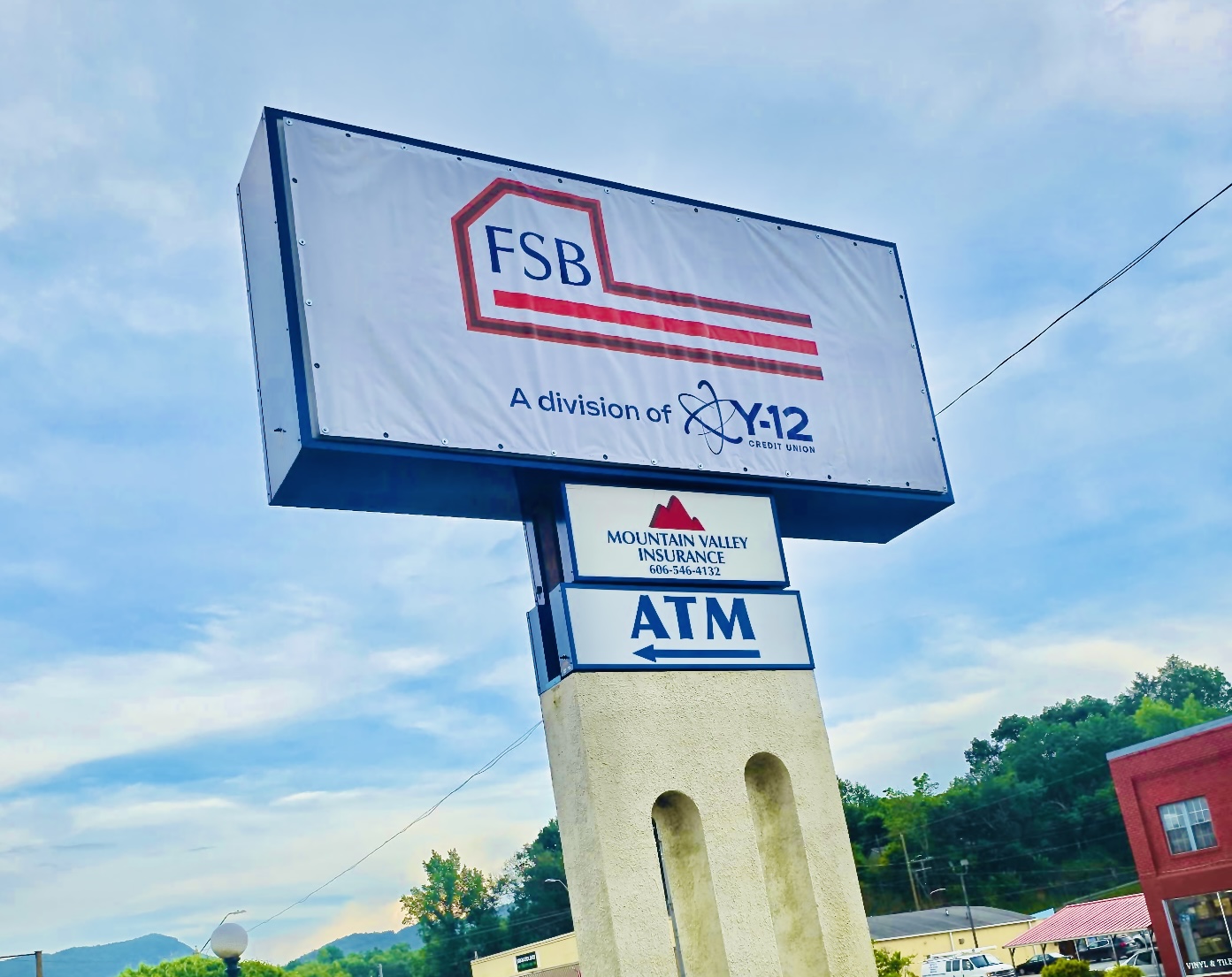 Photo of the FSB, A Division of Y-12 Credit Union sign