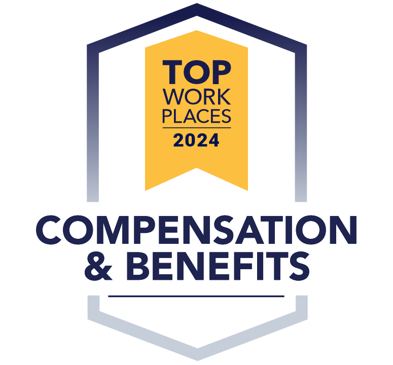 Top Workplaces 2024 Knox News Badge for Compensation & Benefits