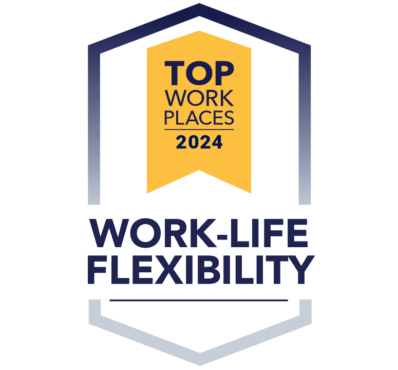 Top Workplaces 2024 Knox News Badge for Work-Life Flexibility